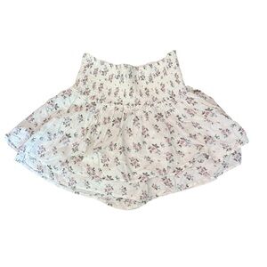 NWT Hollister Floral White‎ Skort Sz Small